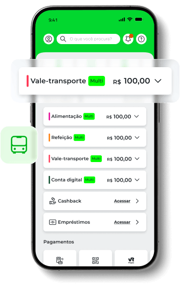 App VR — gestão prática de vale-transporte